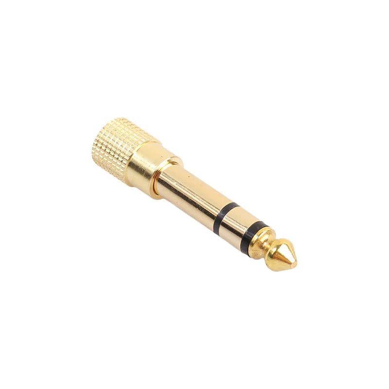 1-Pcs 3.5mm Female Jack Stereo to 6.35mm Jack Adapter for Earphone 1/4" Guitar