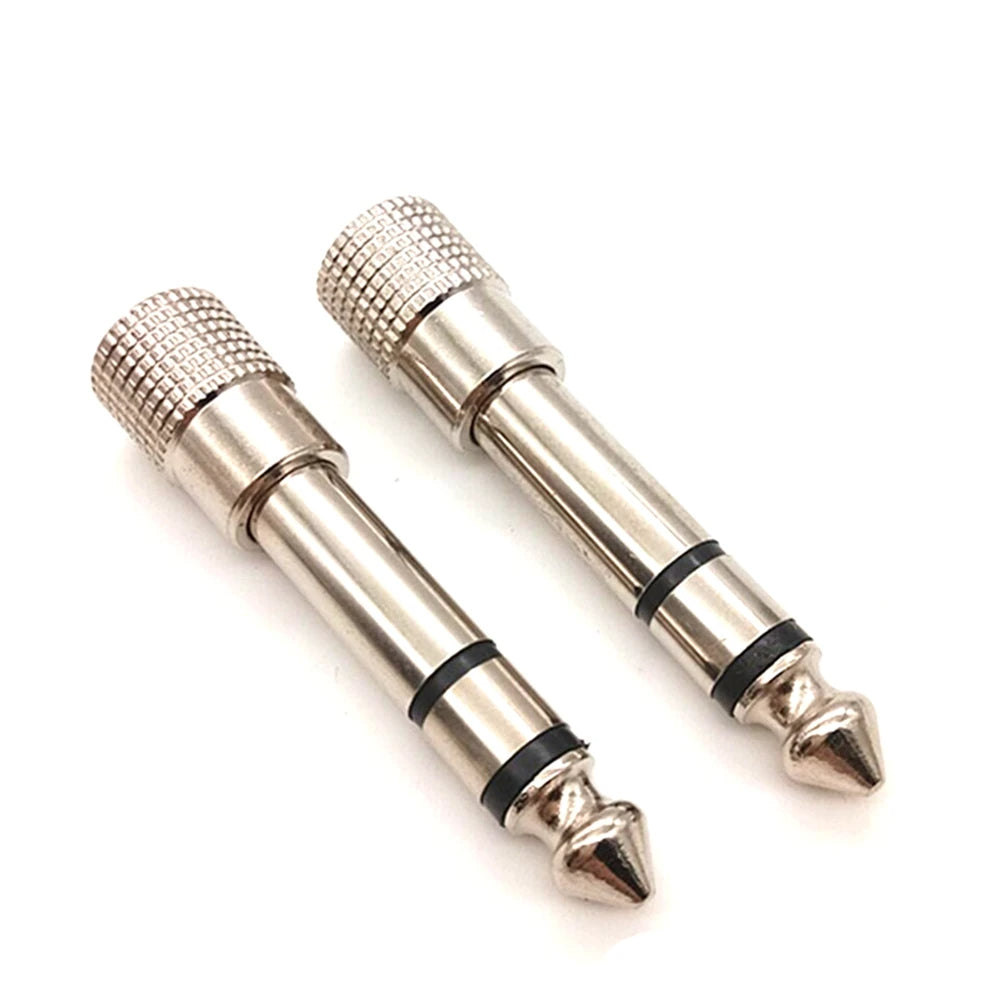 1-Pcs 3.5mm Female Jack Stereo to 6.35mm Jack Adapter for Earphone 1/4" Guitar