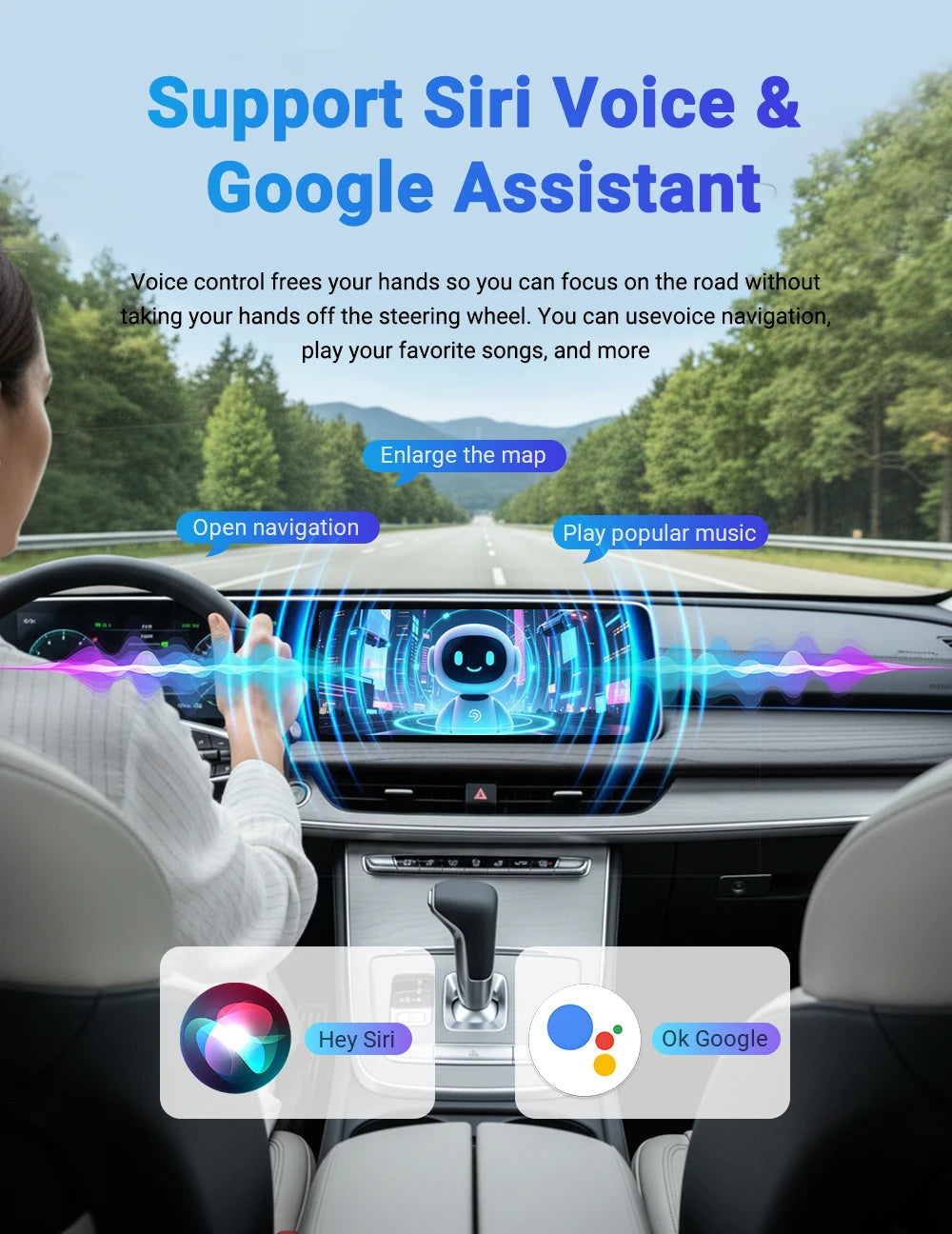 2-in-1 Wireless CarPlay & Android Auto AI Smart Box Adapter – Convert Wired CarPlay to Wireless for VW, Toyota, Nissan, Honda, Ford, Benz