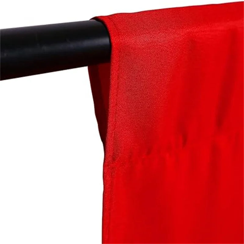 Red 2Mx3M Hridz Muslin Backdrops for Photography Cloth Screen Photo Background Color Chromakey for Studio Video Wedding Ceremony Home Decoration