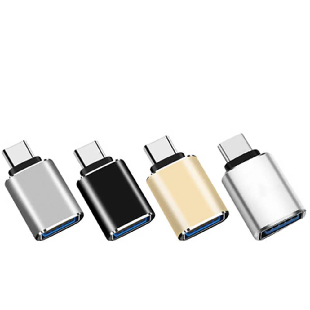 2pcs OTG Adapter USB 3.0 A Female to Type-C Male High-Speed Durable Metal for MacBook Android iPad Pro