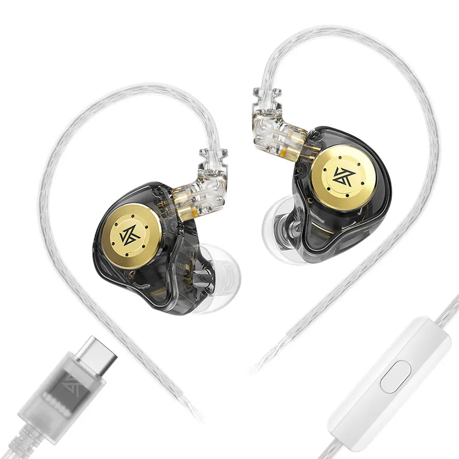 KZ EDX Pro USB-C in-ear monitor earphones with mic - photo 1