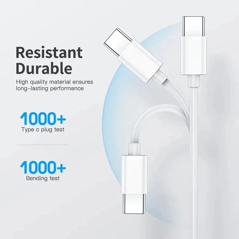 Hridz 100W USB Type-C To Type-C Cable PD Fast Charging Cable For Android Samsung