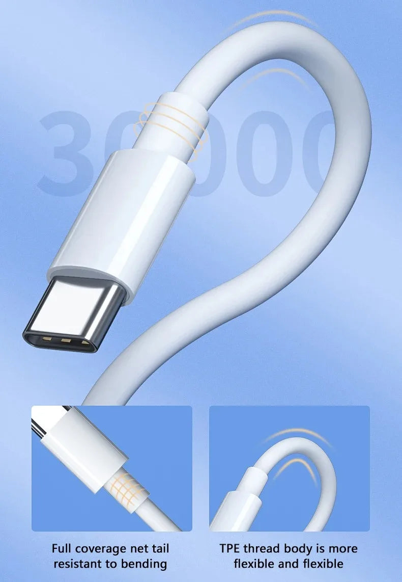 Hridz 100W USB Type-C To Type-C Cable PD Fast Charging Cable For Android Samsung