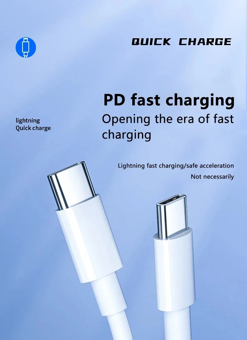 Hridz 100W USB Type-C To Type-C Cable PD Fast Charging Cable For Android Samsung
