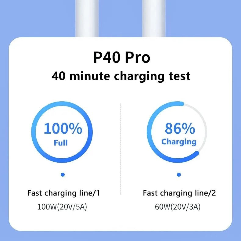Hridz 100W USB Type-C To Type-C Cable PD Fast Charging Cable For Android Samsung