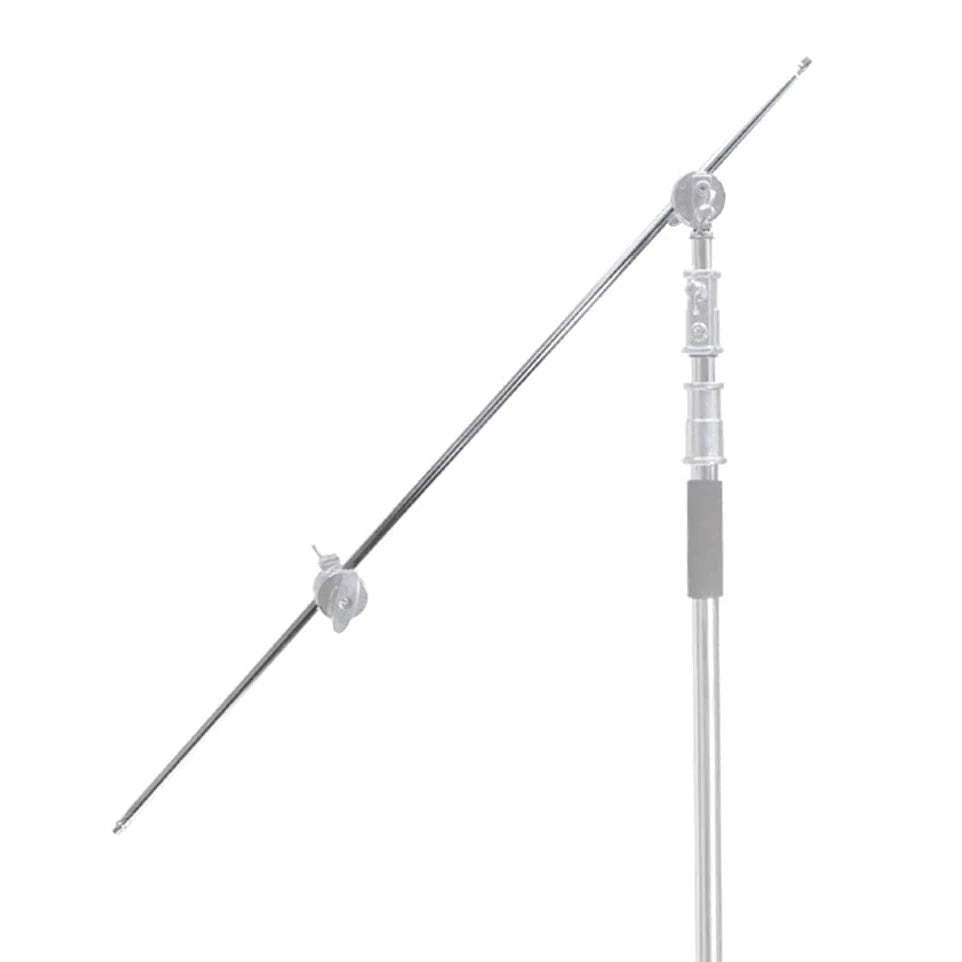 Hridz 127cm Stainless Steel Grip Extension Boom Arm Crossbar for C-Stand, Studio Lighting, Softbox, Microphone & Photography Setup