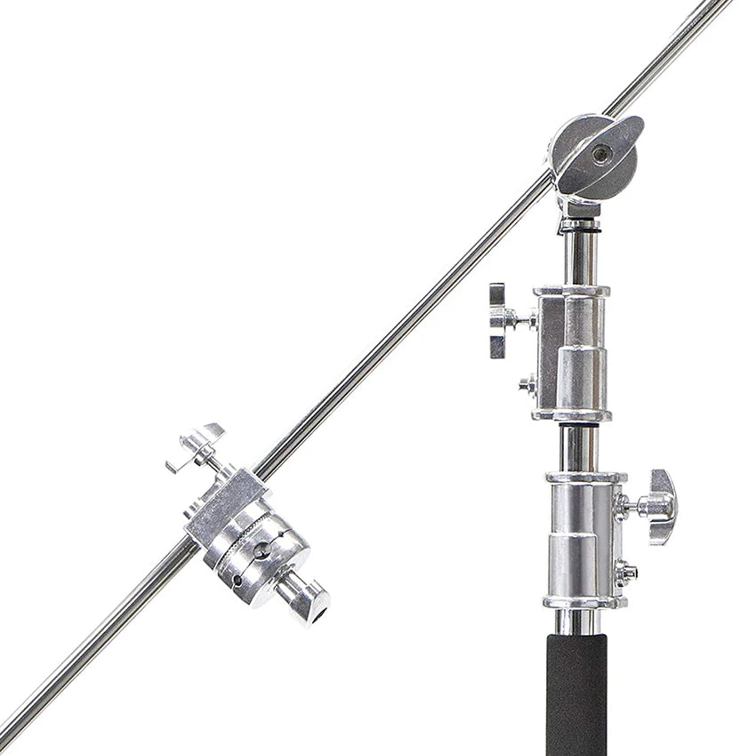 Hridz 127cm Stainless Steel Grip Extension Boom Arm Crossbar for C-Stand, Studio Lighting, Softbox, Microphone & Photography Setup