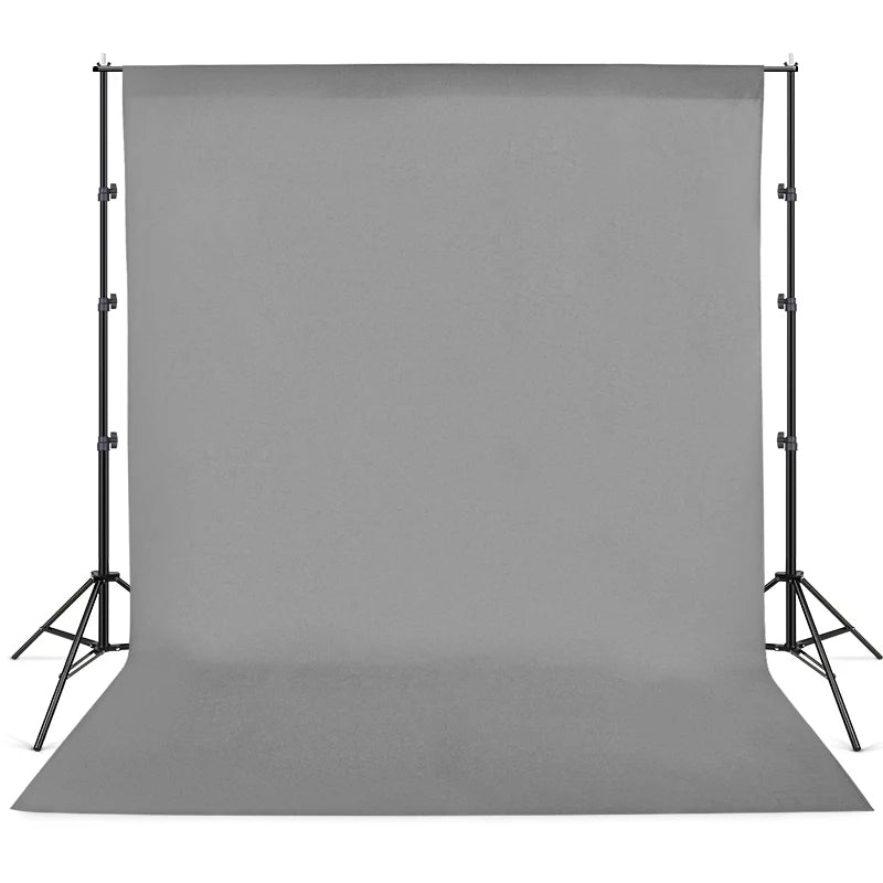 Hridz 2Mx3M Gray Muslin Backdrops for Photography Background -Pocket model
