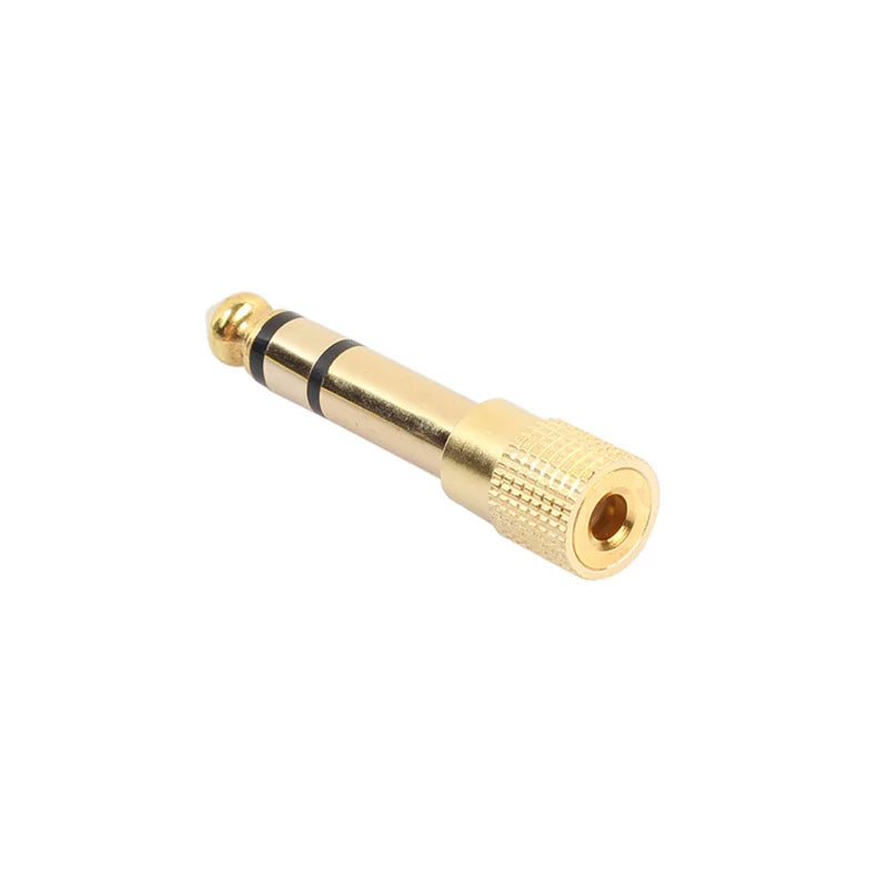 Hridz 3.5mm to 6.35mm Stereo Jack Adapter – Gold-Plated 1/4" Headphone & Guitar Converter