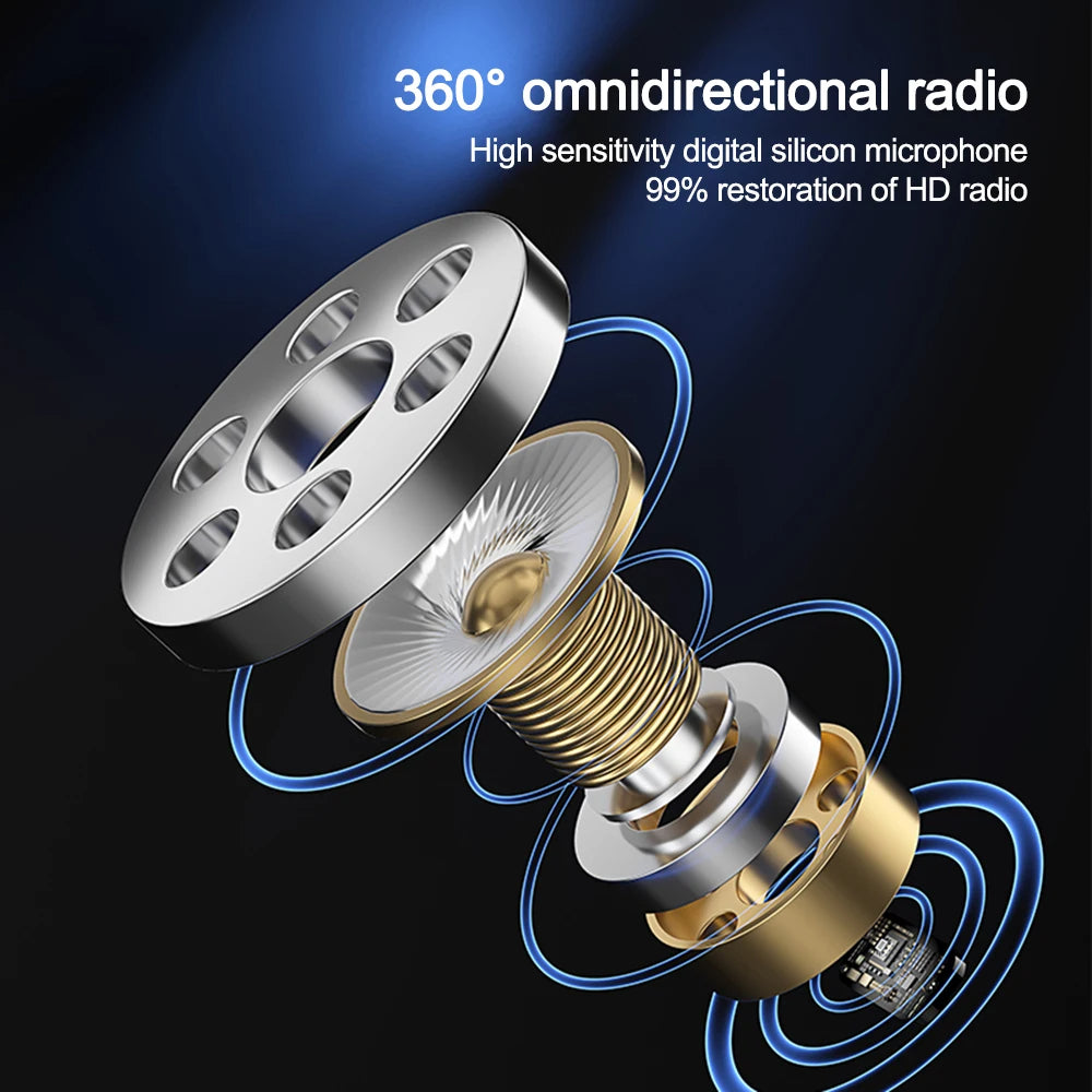 Hridz 3 In 1 Wireless Lavalier Lapel Microphone Set For Iphone Android SLR Camera