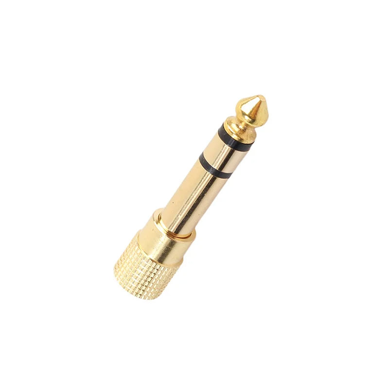 2Pcs Hridz 3.5mm Headphone Stereo to 6.35mm Jack Adapter for Earphone 1/4" Guitar