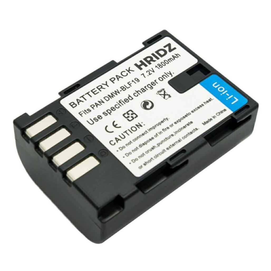 Hridz BLF19 Replacement Battery for Panasonic Lumix GH3/GH4/GH5/G9