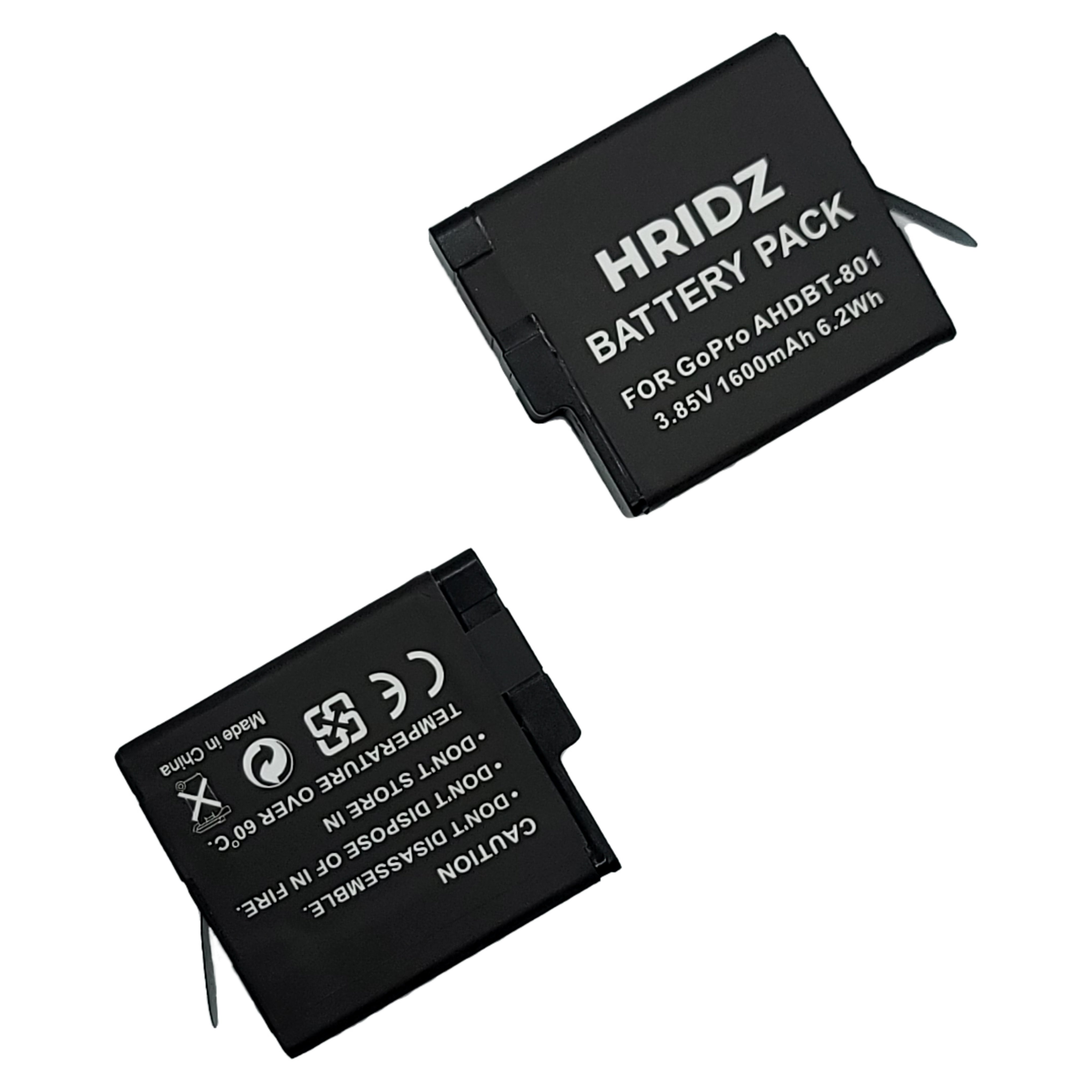 1pc Hridz AHDBT-801 Battery for GoPro Hero 8 Hero 7 Hero 6 Hero 5 for Go Pro AHDBT801