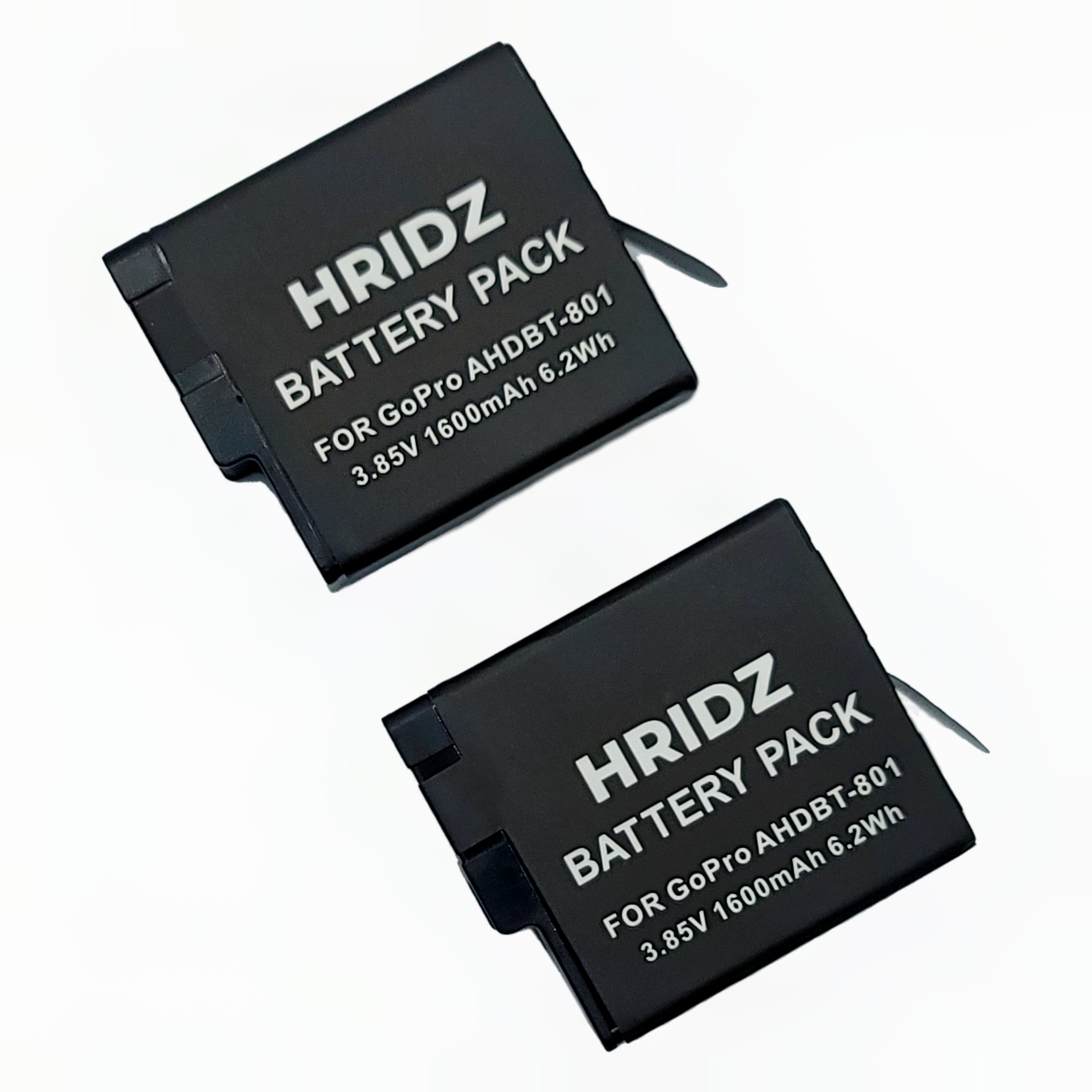 1pc Hridz AHDBT-801 Battery for GoPro Hero 8 Hero 7 Hero 6 Hero 5 for Go Pro AHDBT801