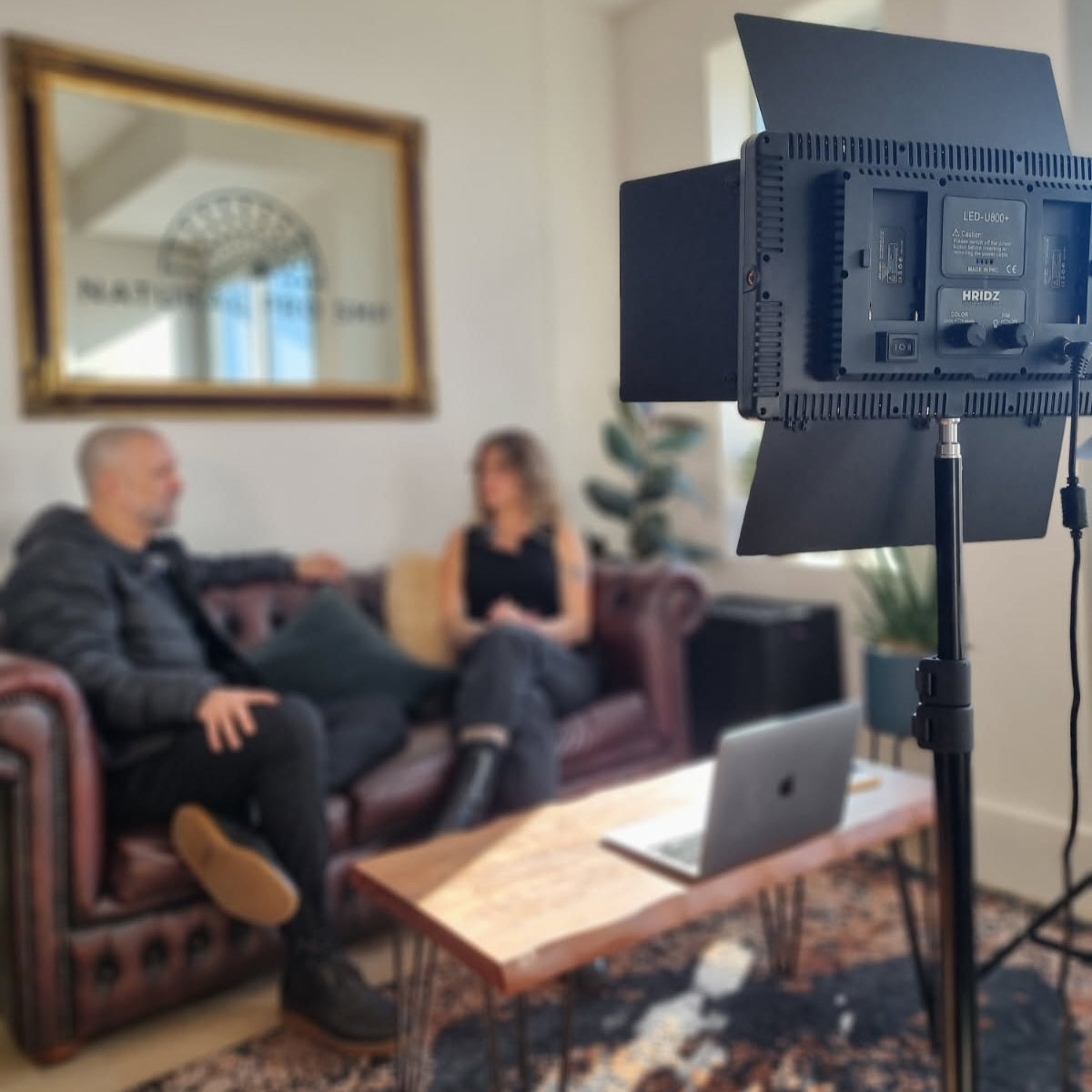 Hridz Bi-colour Video Light β Dimmable Bi-Color 2500K-8500K Panel, Remote-Controlled, for Photography, YouTube, Vlogging, and Video Recording with AU Plug Power Adapter