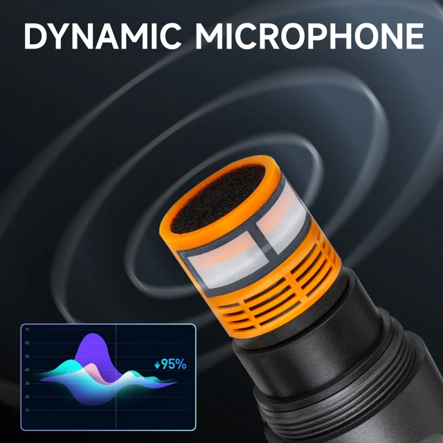 Hridz Wireless UHF Microphone Kit Dual Handheld Mics with 100m Range Receiver for Karaoke Meetings Parties