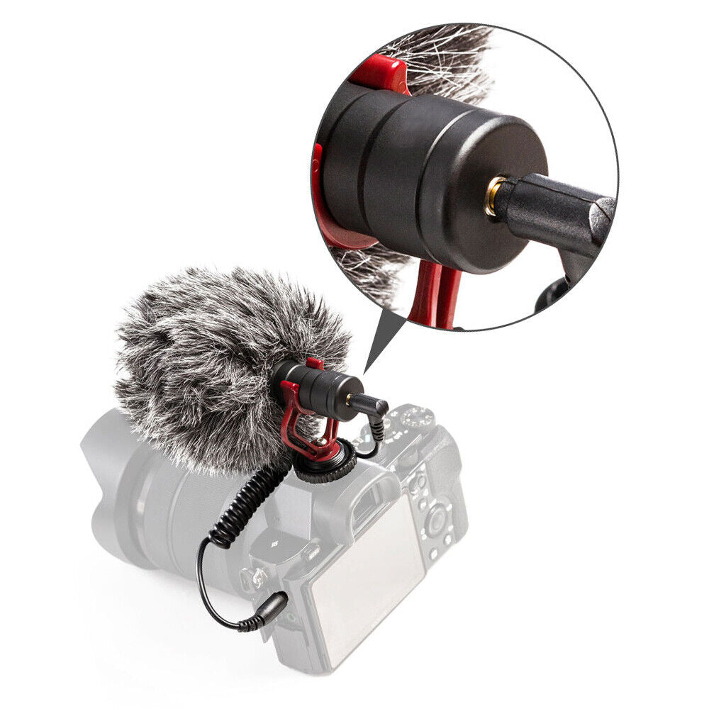 Hridz Cardioid Lavalier Shotgun Microphone For On-Camera & Smartphone