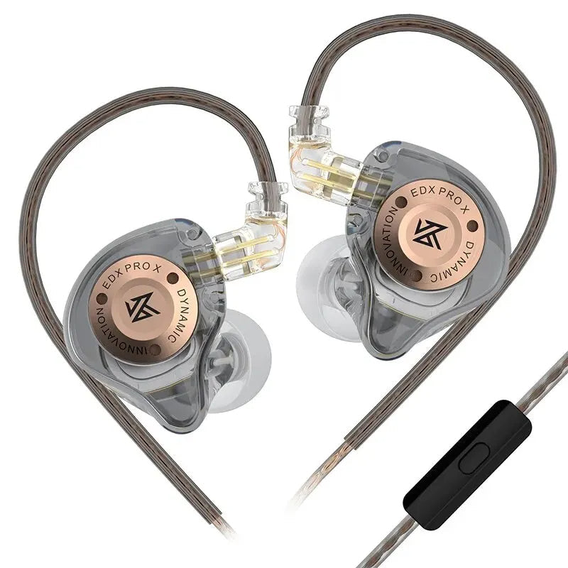Hridz EDX Pro-X Wired In-Ear Monitors with Mic — HiFi Bass Earbuds for Sport & Gaming