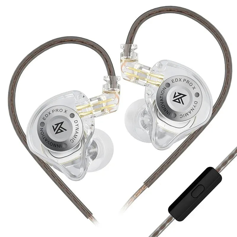 Hridz EDX Pro-X Wired In-Ear Monitors with Mic — HiFi Bass Earbuds for Sport & Gaming