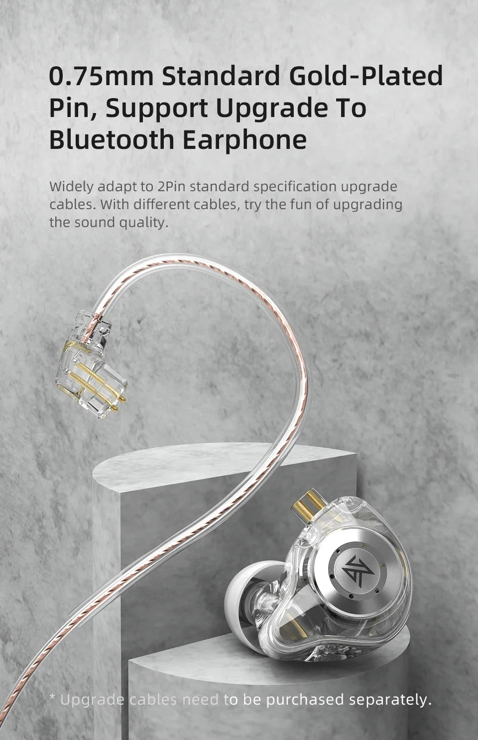 Hridz Edx Pro In ear monitors Wired Earphones No-Mic IEM HIFI Stereo Bass Music Earbuds IEM