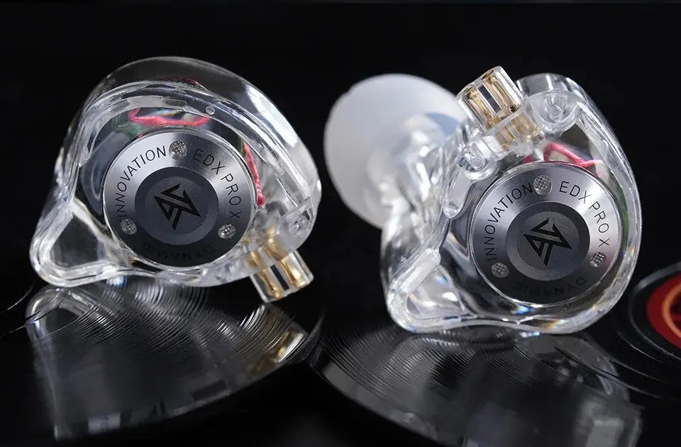 Hridz Edx Pro-x Wired IEM Earphones No-Mic HIFI Stereo Bass Music Earbuds In-Ear Sport Headphones
