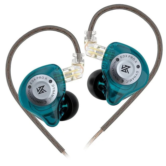 Hridz Edx Pro-x Wired IEM Earphones No-Mic HIFI Stereo Bass Music Earbuds In-Ear Sport Headphones