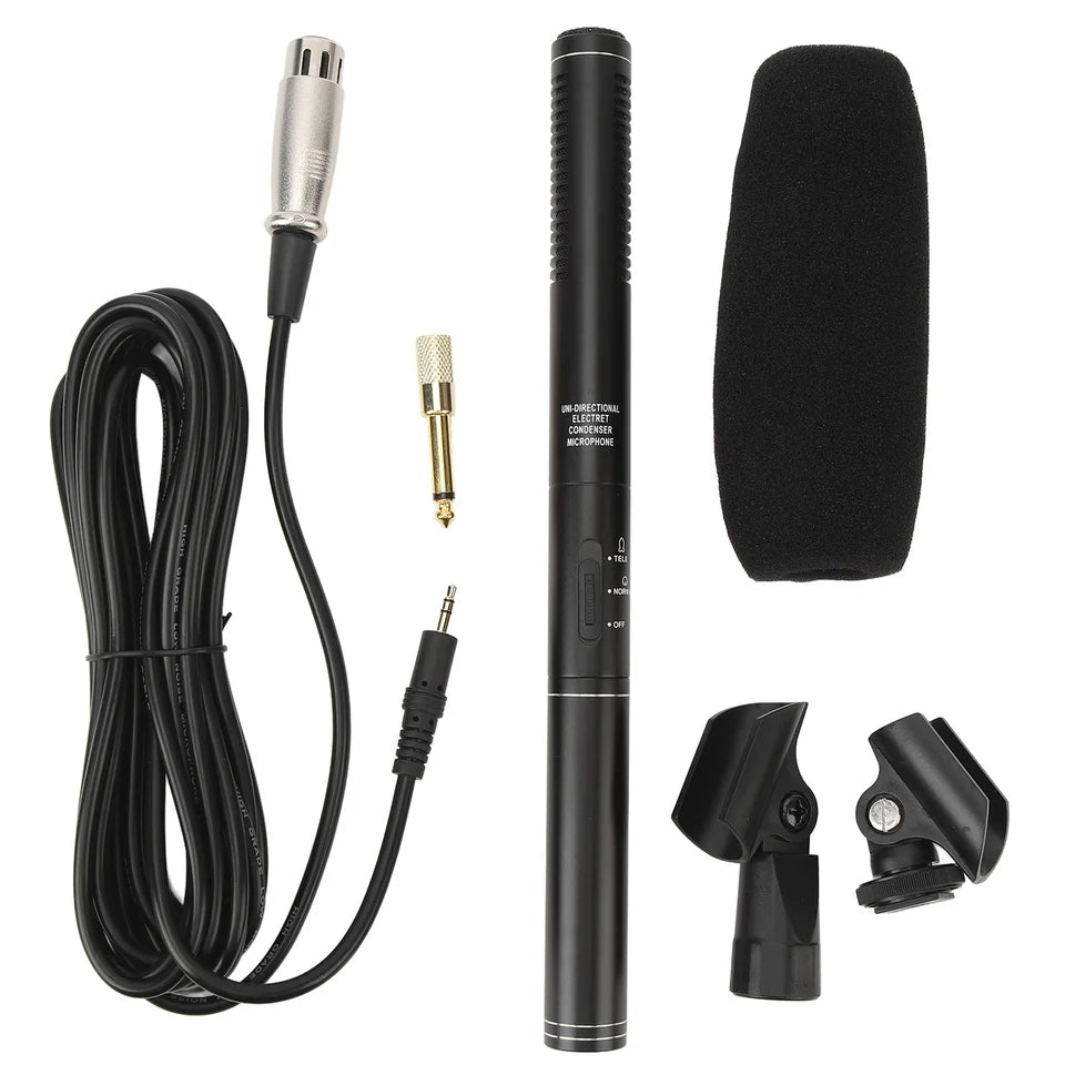 Hridz HZ-320 Shotgun Microphone Professional Recording Studio Condenser Mic for Audio Recording