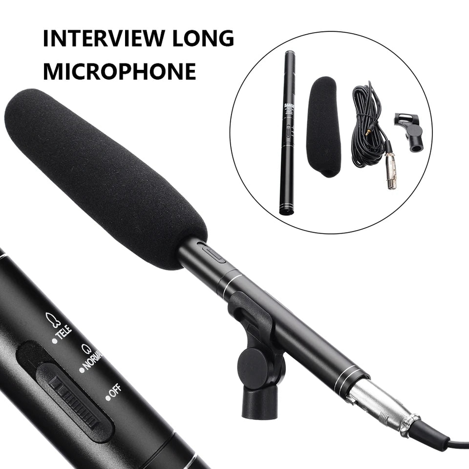 Hridz HZ-320 Shotgun Microphone Professional Recording Studio Condenser Mic for Audio Recording