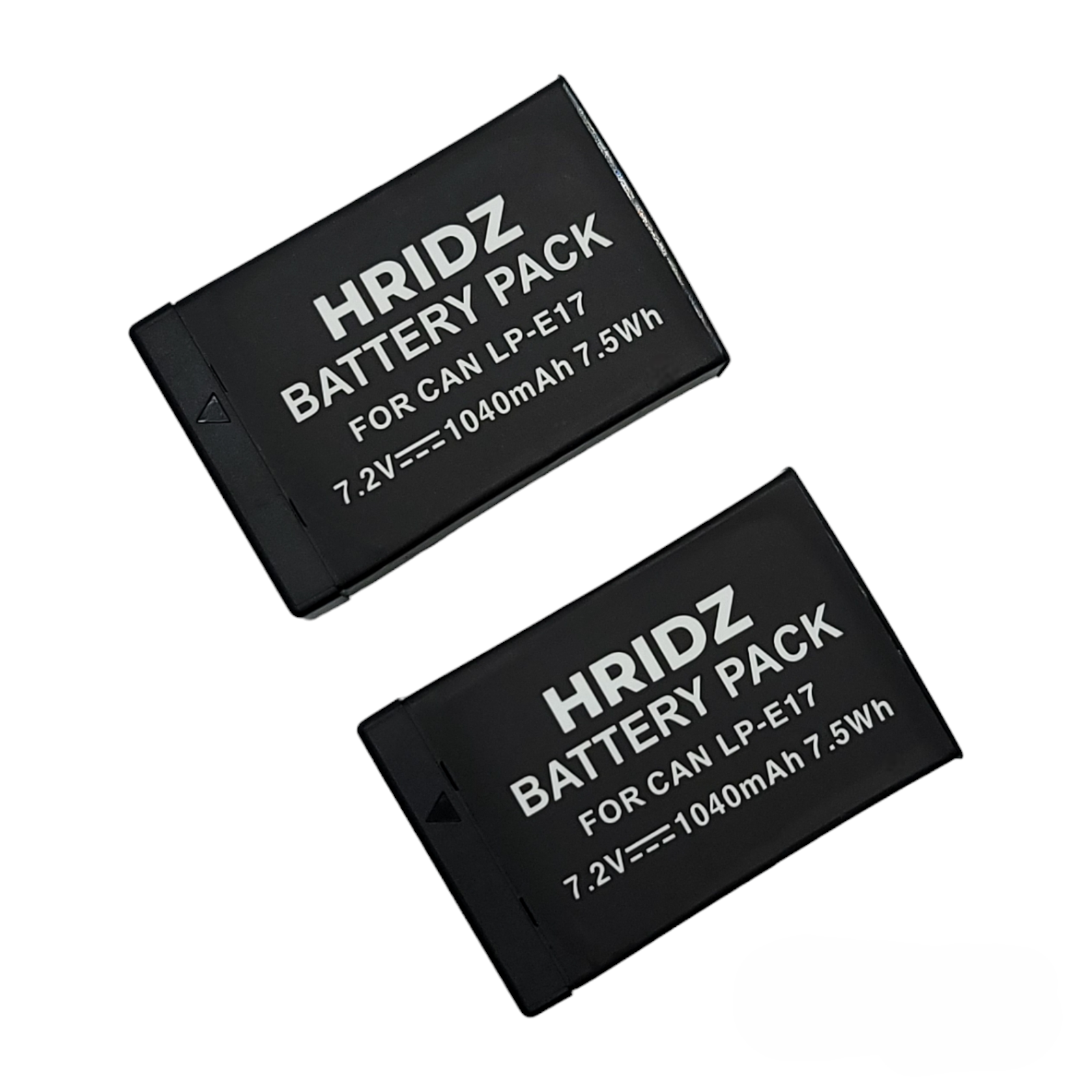Hridz LP-E17 Batteries & Dual Charger For Canon EOS M6 200D 200D 77D 750D 760D 8000D