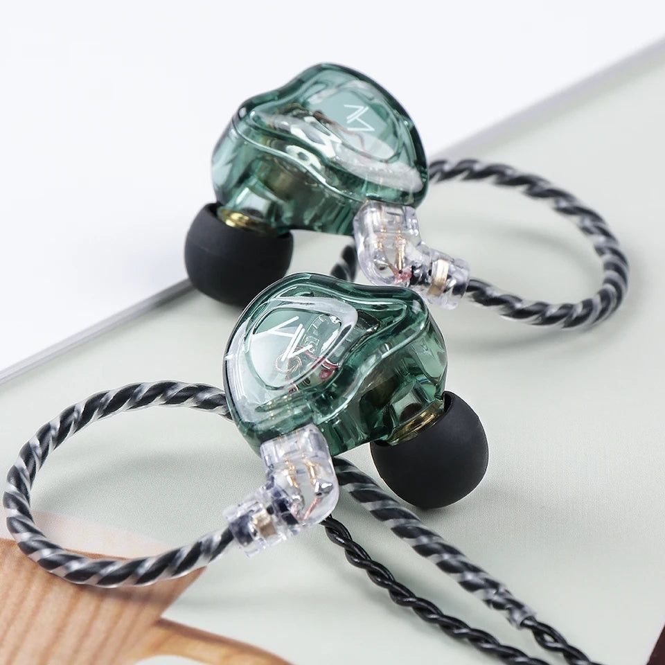 Hridz MT1 HIFI In-Ear Monitor IEM Earphone No Mic DJ Monitor Earphones Dynamic Noise Cancelling