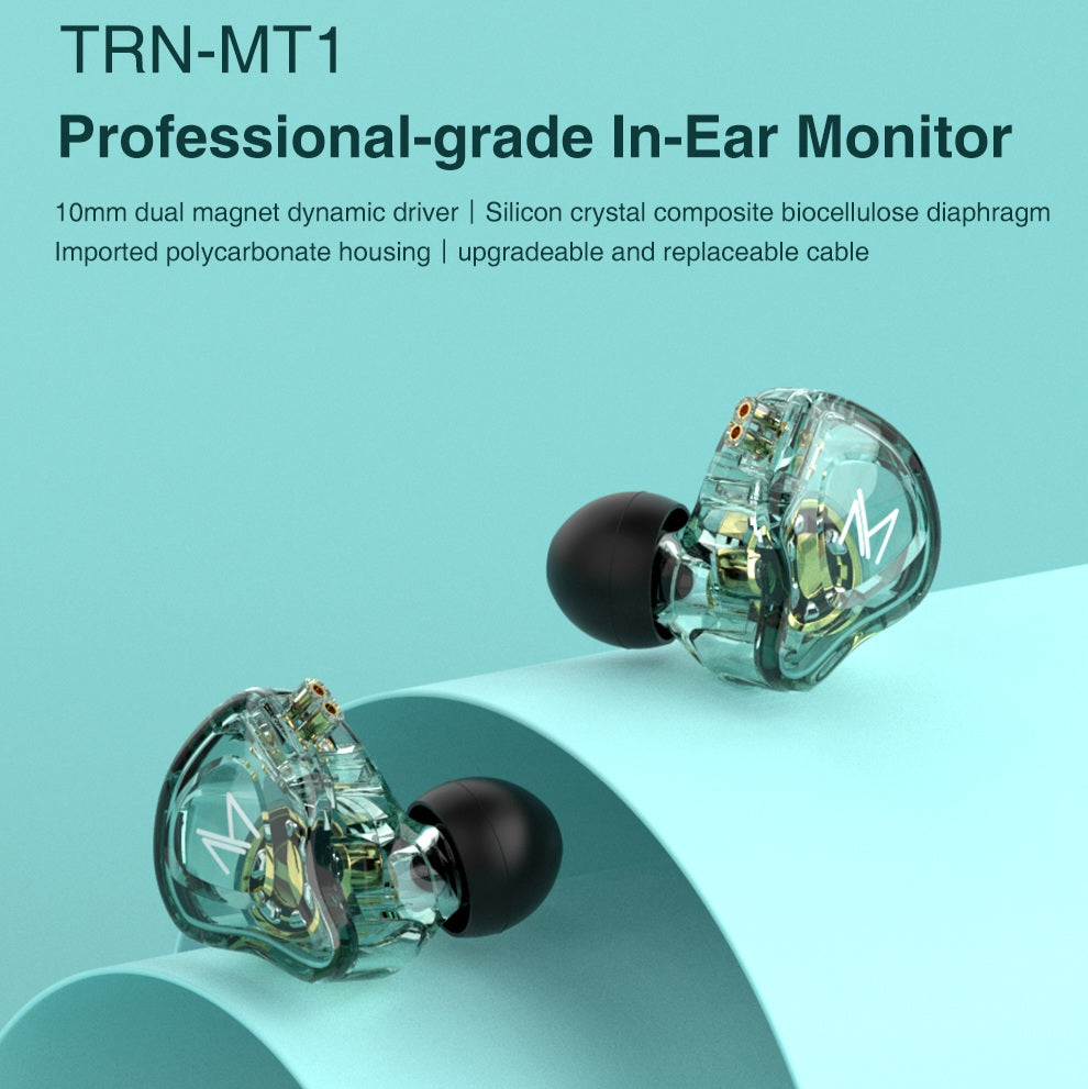Hridz MT1 HIFI In-Ear Monitor IEM Earphone No Mic DJ Monitor Earphones Dynamic Noise Cancelling