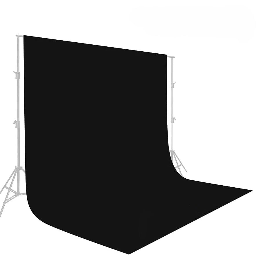 Hridz Muslin Backdrops for Photography - White, Black, Green, Red, Blue, or Grey