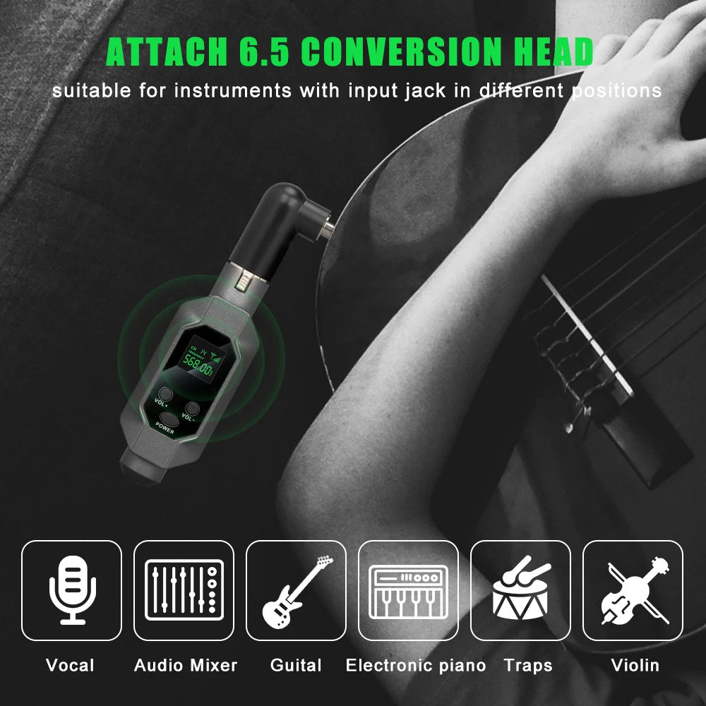 Hridz N2 UHF Wireless Microphone Converter XLR Transmitter and Receiver