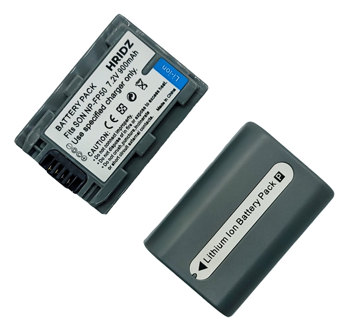 Hridz NP-FP50 2 Batteries & Dual Charger Set for Sony DCR-HC/DVD/SR Series Camcorders
