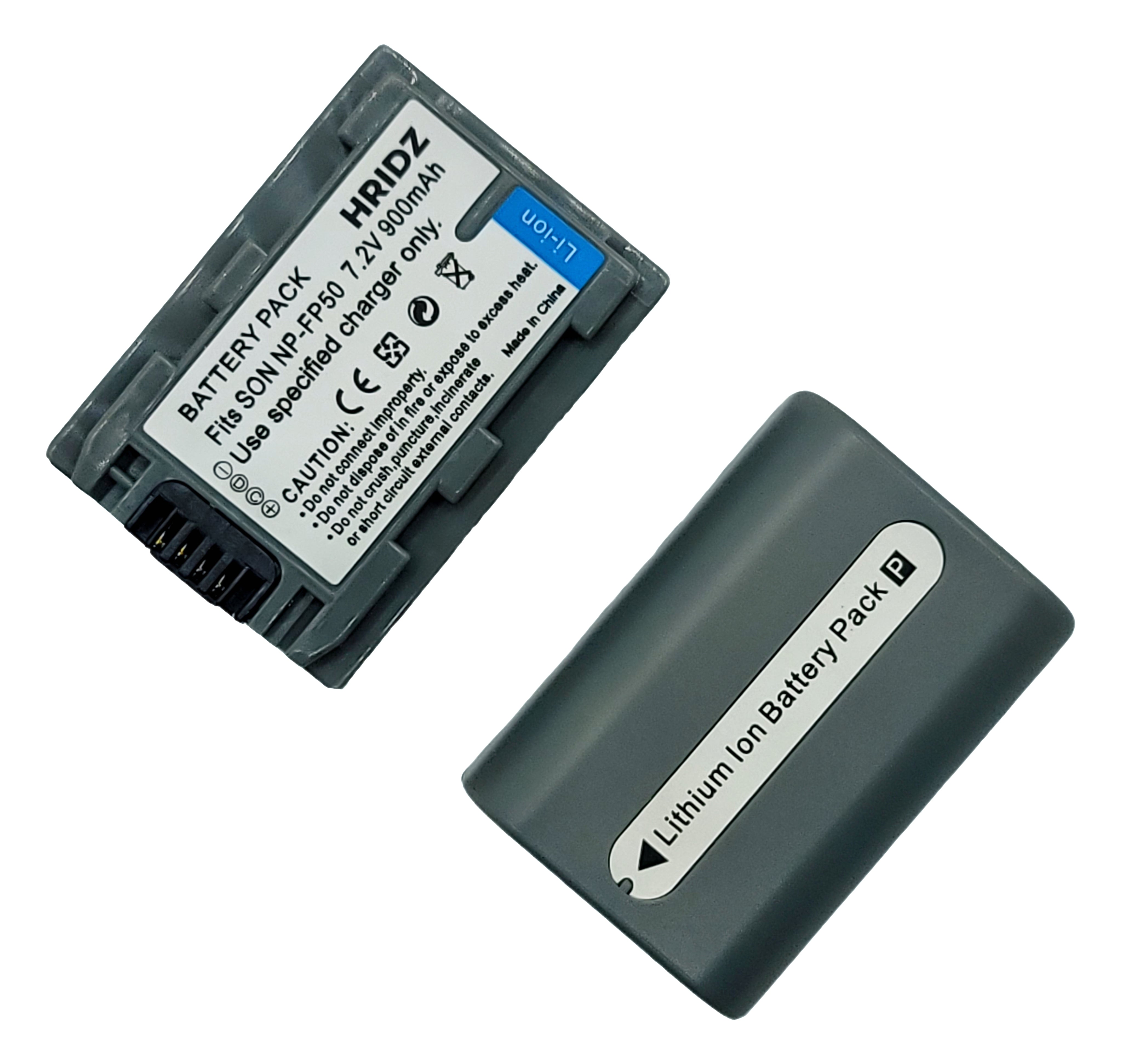 1pc Hridz NP-FP50 Battery For Sony NP-FP50 DCR-HC85