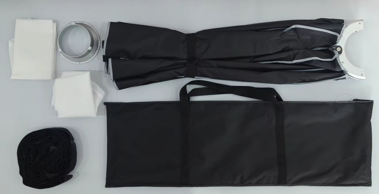 Hridz Quick-Setup Octagon Softbox with Bowens Mount for Studio Flash & LED Video Light – 65cm / 90cm with Grid & Diffuser Cloth