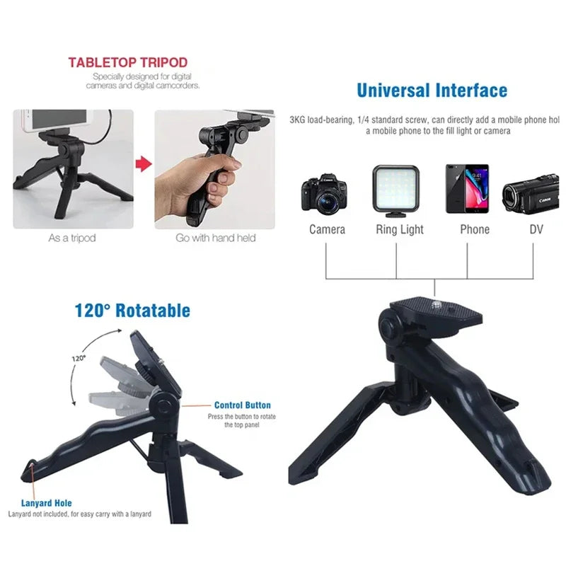 Hridz Smartphone Vlogging Kit with Tripod, LED Fill Light & Microphone – TikTok, YouTube & Live Streaming Starter Kit