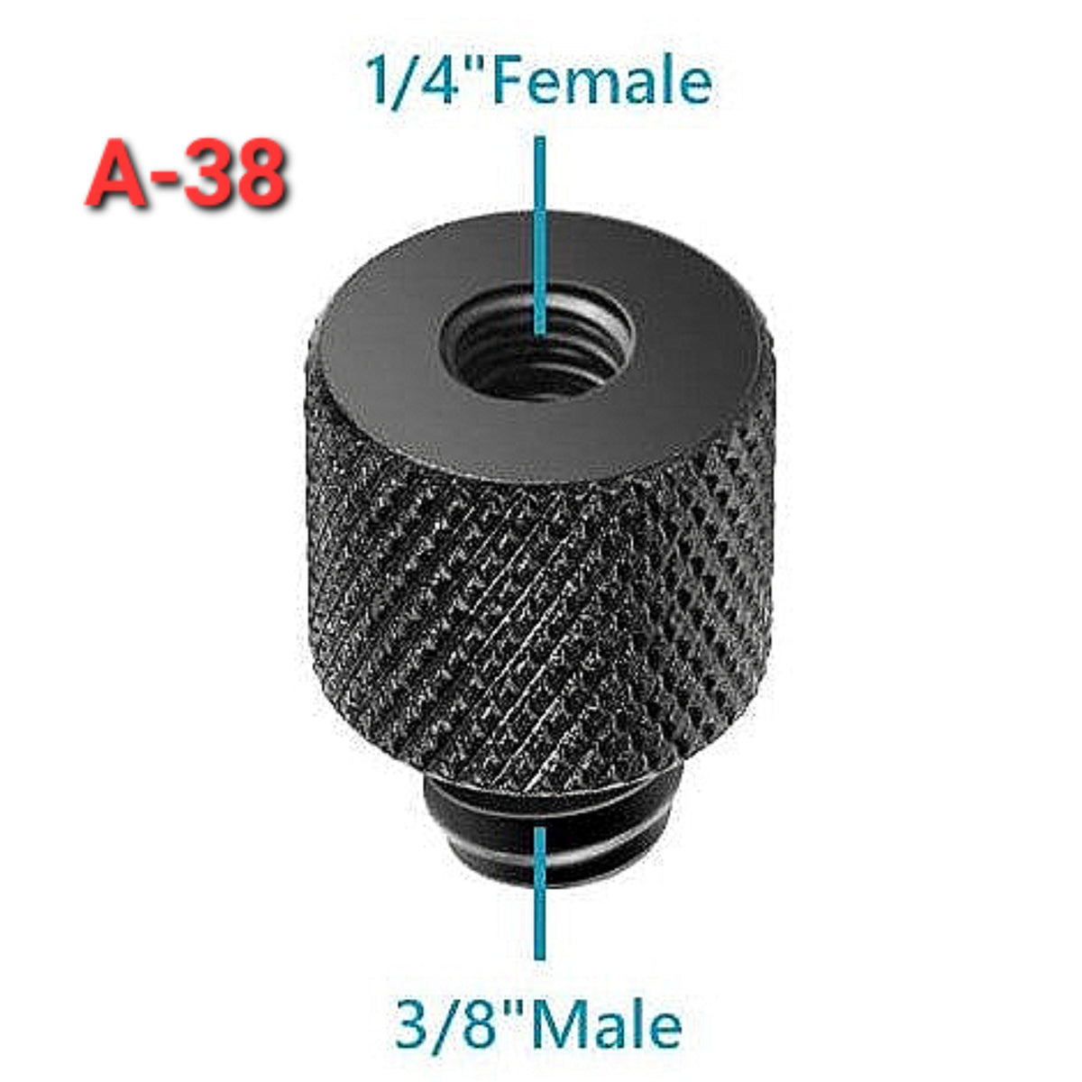 Hridz Tripod Screw Adapter – 1/4" to 3/8" Spigot Converter for Camera, Flash & Mic Rigs