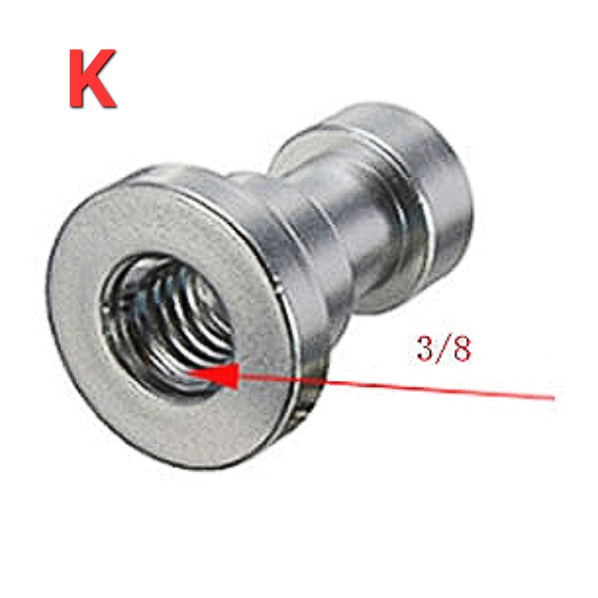 Hridz Tripod Screw Adapter – 1/4" to 3/8" Spigot Converter for Camera, Flash & Mic Rigs