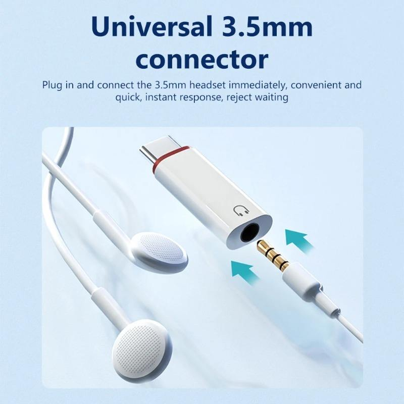 Hridz USB Type-C to 3.5mm Female Audio Adapter – Headphone Jack Converter AUX OTG for Samsung, Xiaomi Redmi & Huawei