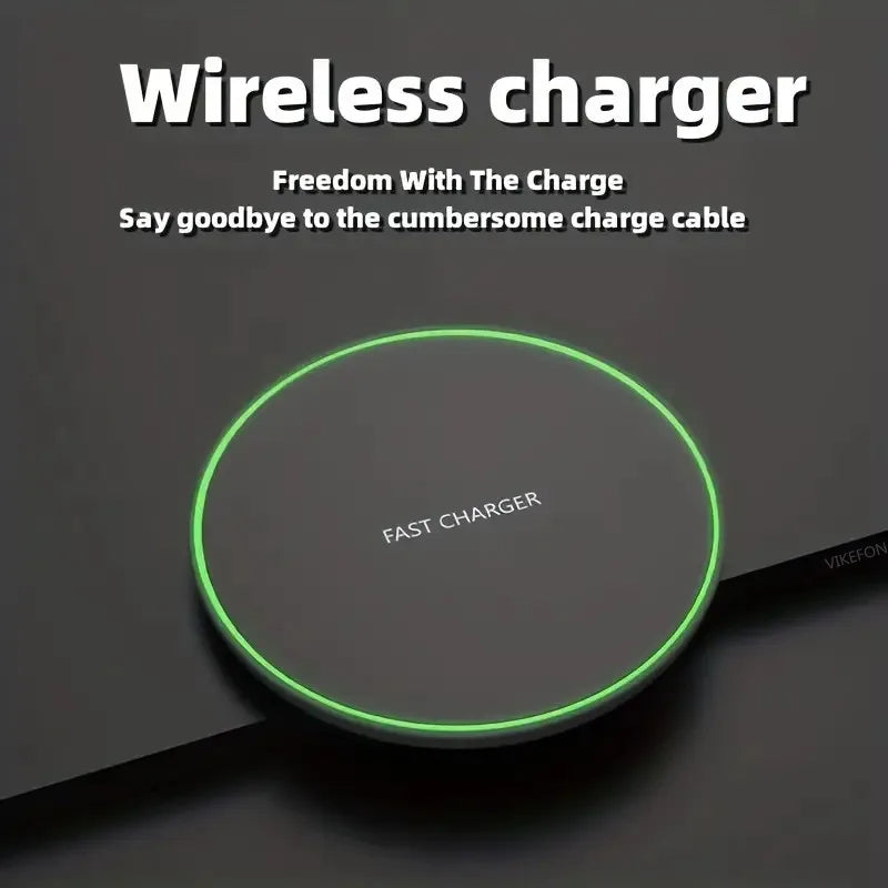 Hridz Ultra Fast Wireless Charger Slim Pad For Samsung Xiaomi Huawei iPhone