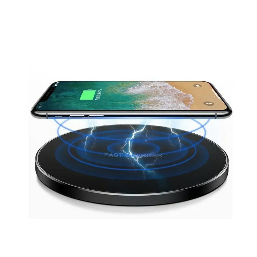 Hridz Ultra Fast Wireless Charger Slim Pad For Samsung Xiaomi Huawei iPhone