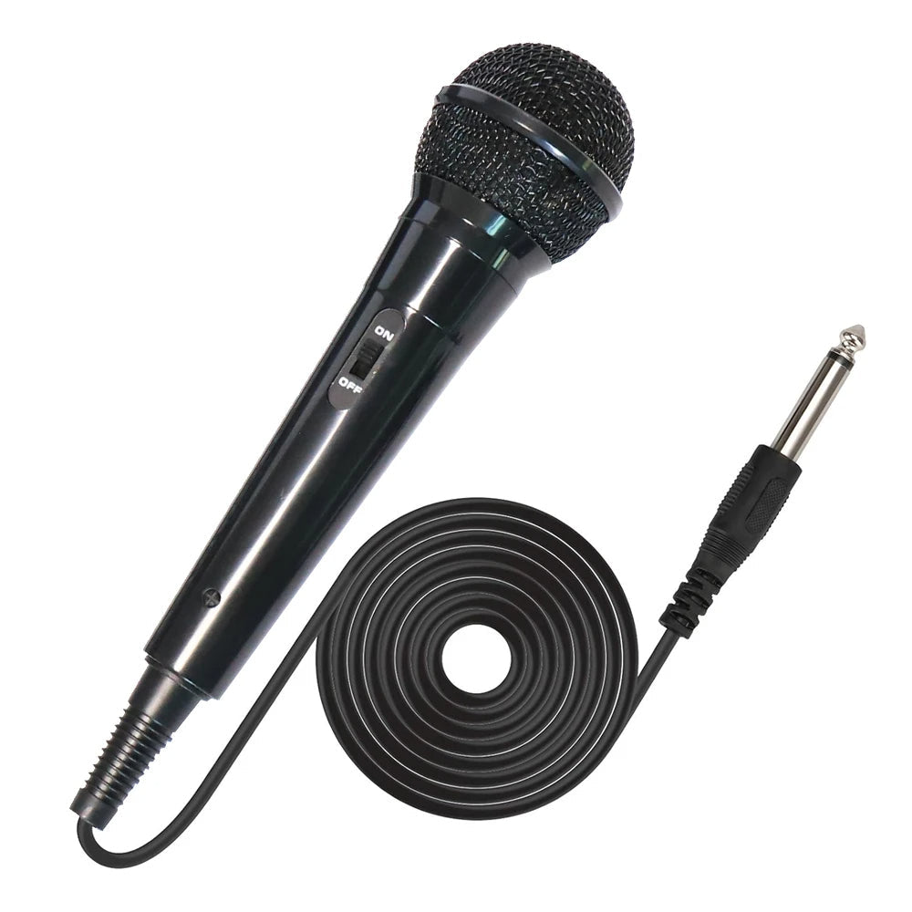 Hridz Wired Dynamic Microphone - Handheld Karaoke & Vocal Mic with 1.9M Cable & On/Off Switch