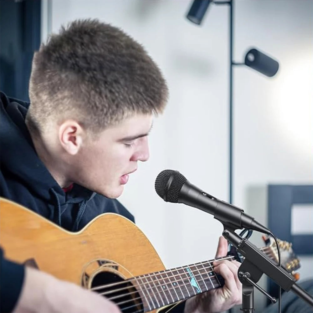 Hridz Wired Dynamic Microphone - Handheld Karaoke & Vocal Mic with 1.9M Cable & On/Off Switch