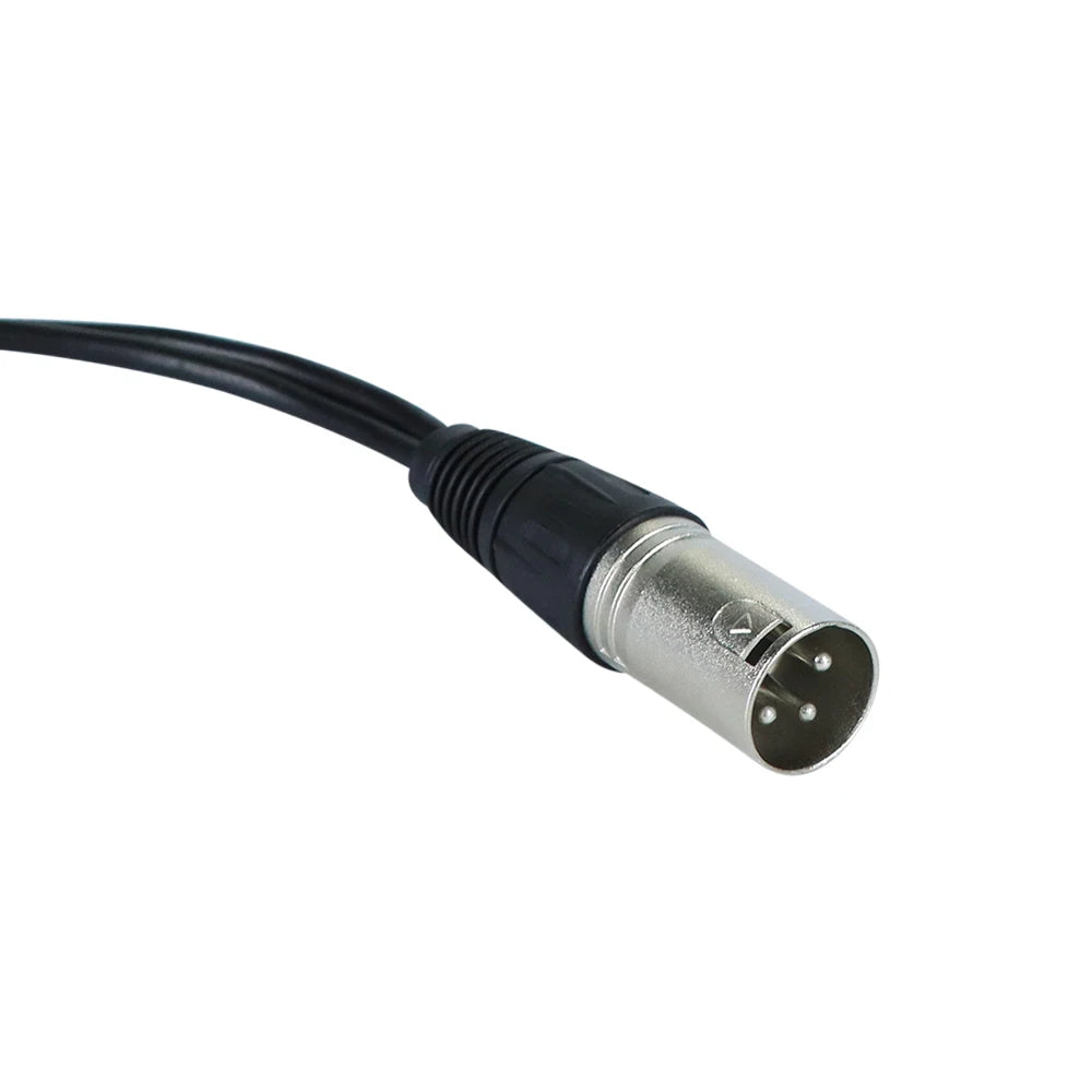 Hridz XLR 1 Male to 2 Female Y Splitter Audio Cable 50cm – Professional Mic Adapter Cord for Mixer & Studio Use