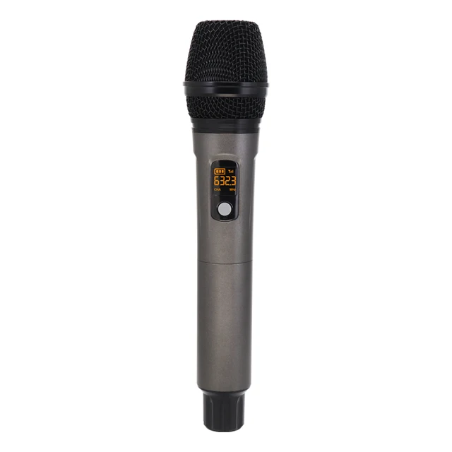 Hridz rechargeable UHF Microphones dual channel wireless mics system for performances Karaoke DJ