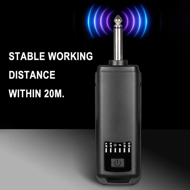 Hridz D100 2.4GHz Wireless Dynamic Karaoke Microphone System with Receiver, Reverb & Bass Control