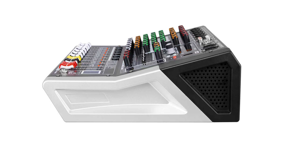 Hridz KG-4 / KG-6 / KG-8 Powered Audio Mixer 600W × 2 with Bluetooth, USB & Built-In Effects