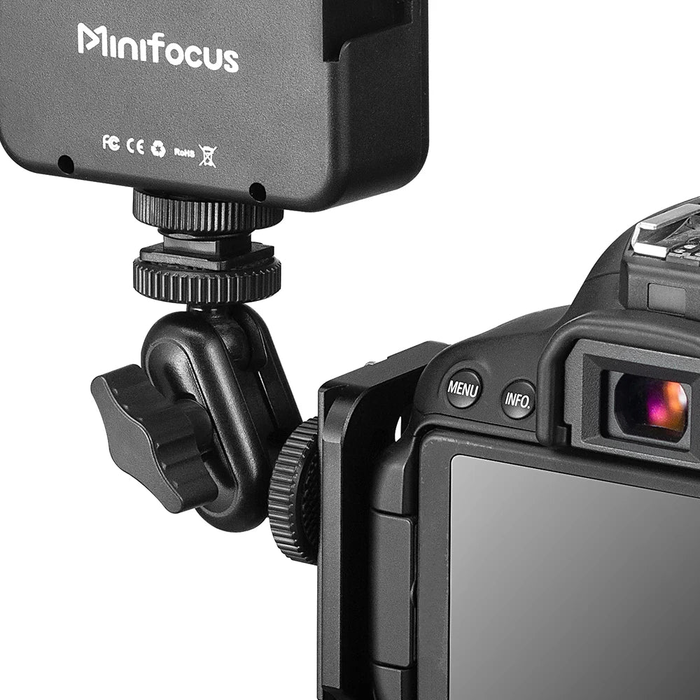 Mini Double Ball Head Magic Arm Mount 360° with 1/4” Screw for GoPro, DSLR, Monitor & Video Light